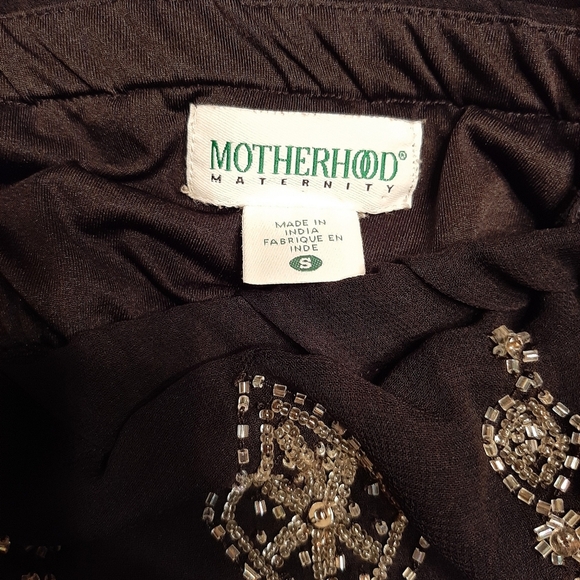 3/$12💥 MOTHERHOOD MATERNITY spaghetti straps mesh beaded top. - Picture 3 of 6